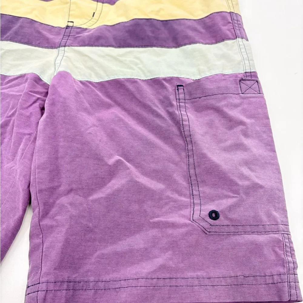 Janie and Jack | purple stripe swim Shorts trunks